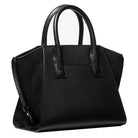 Michael Kors Avril Small Pebbled Leather Satchel Bag - Black