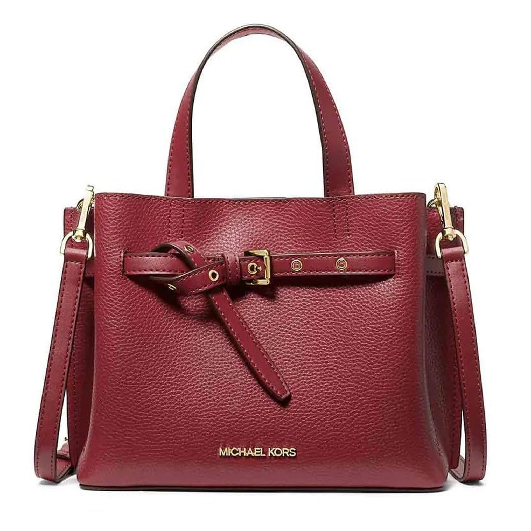 Michael Kors Emilia Small Pebbled Leather Satchel