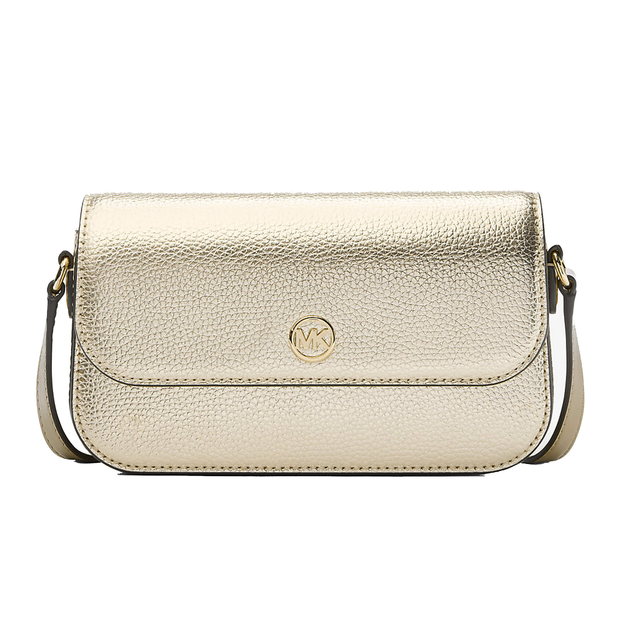 Michael Kors Jet Set Travel Small Metallic Leather Crossbody Bag – Dazigno