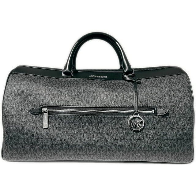 Michael Kors Jet Set Travel XL Duffle Weekender Luggage Bag Black MK Signature