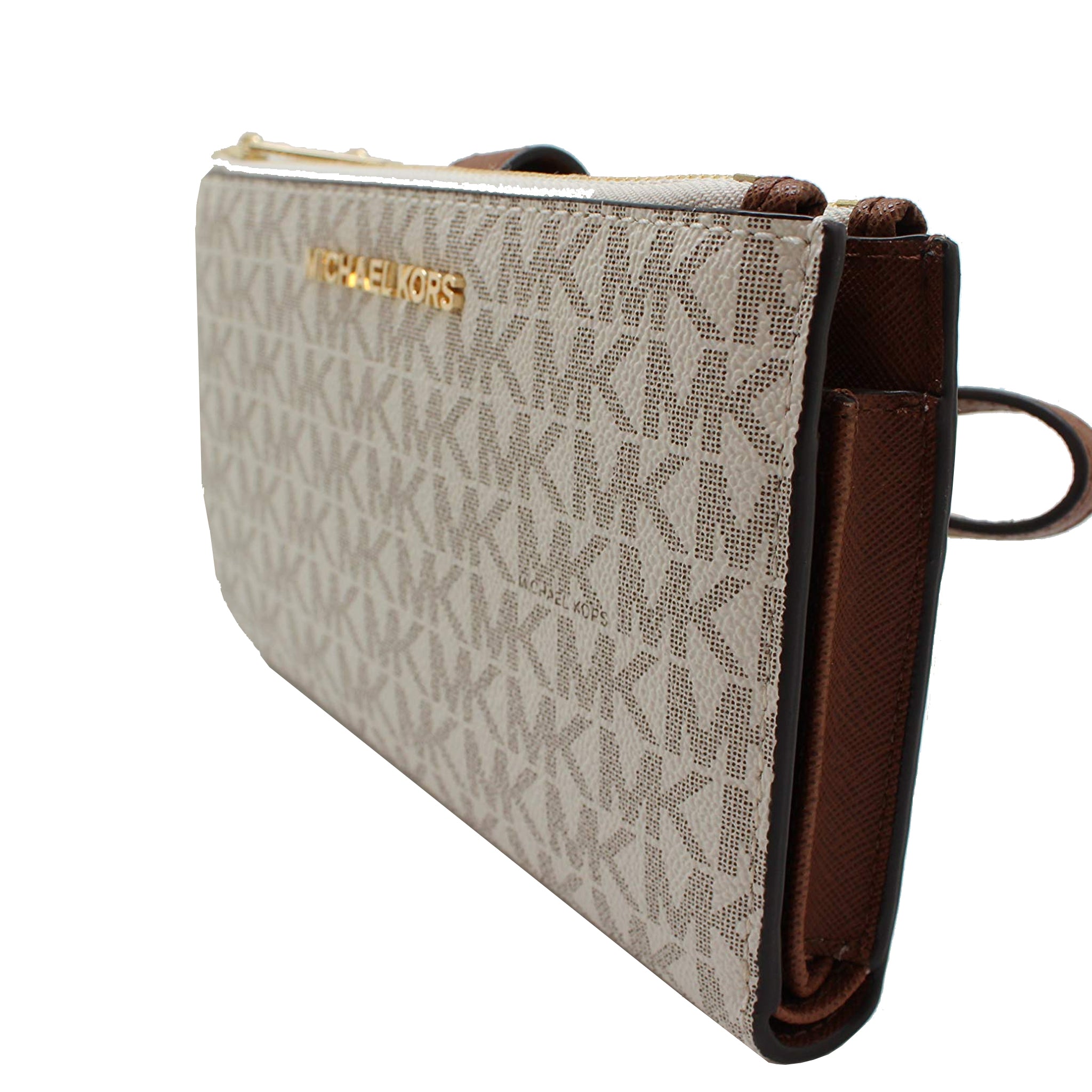 Michael Kors Jet Set Travel Double Zip Wristlet and Charlotte