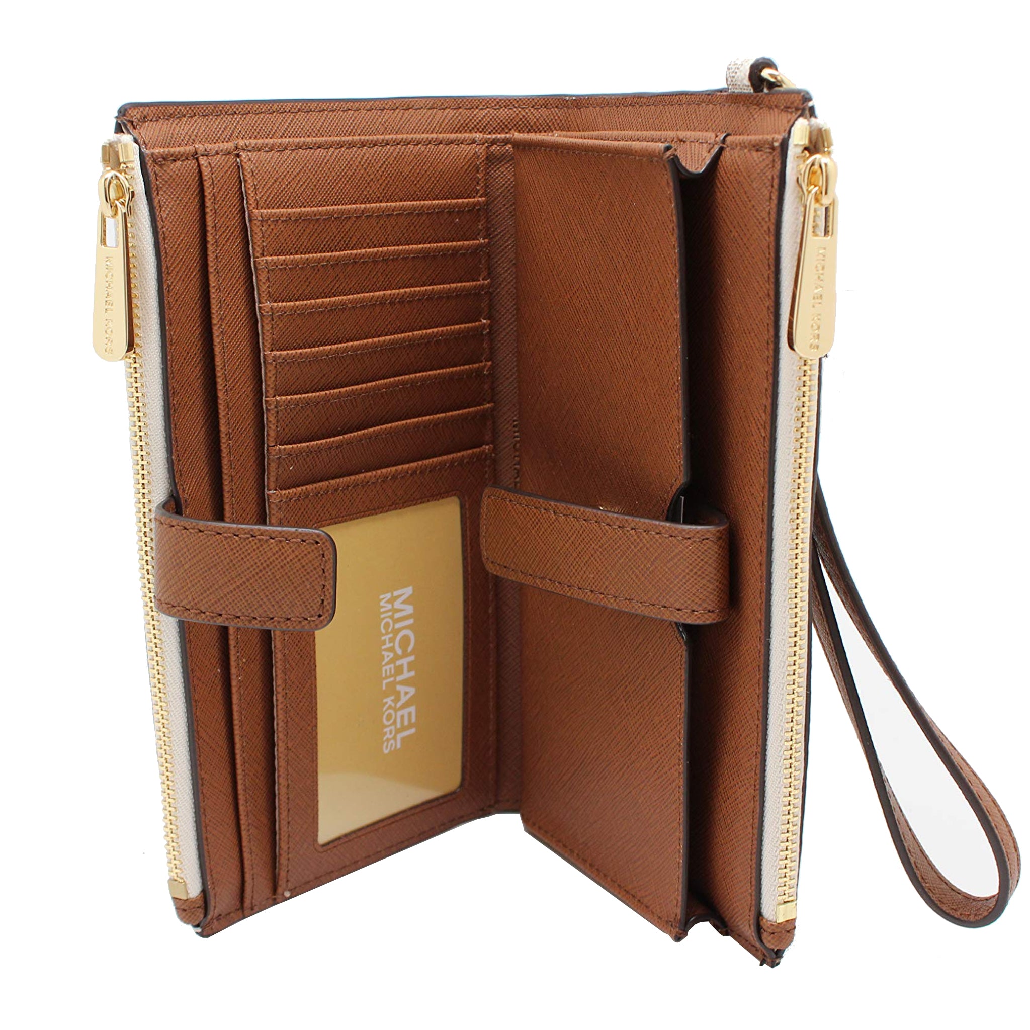 Michael Kors Jet Set Travel Double Zip Wristlet and Charlotte