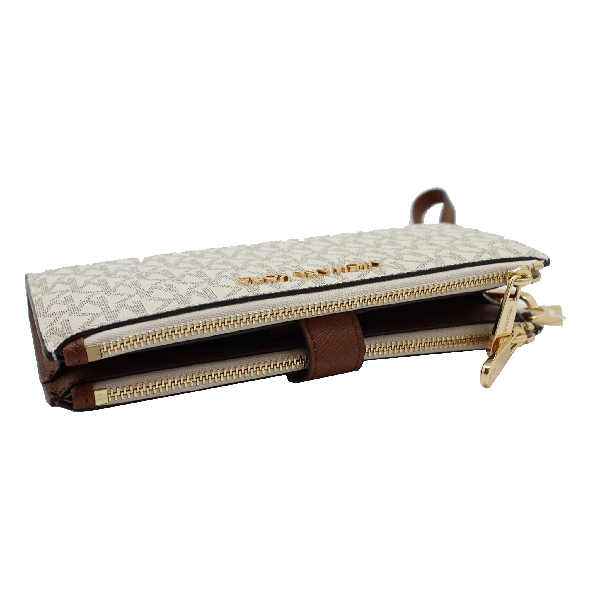 MICHAEL KORS JET SET TRAVEL バニラ Michael Kors Women's Jet Set Travel Double Zip Wristlet