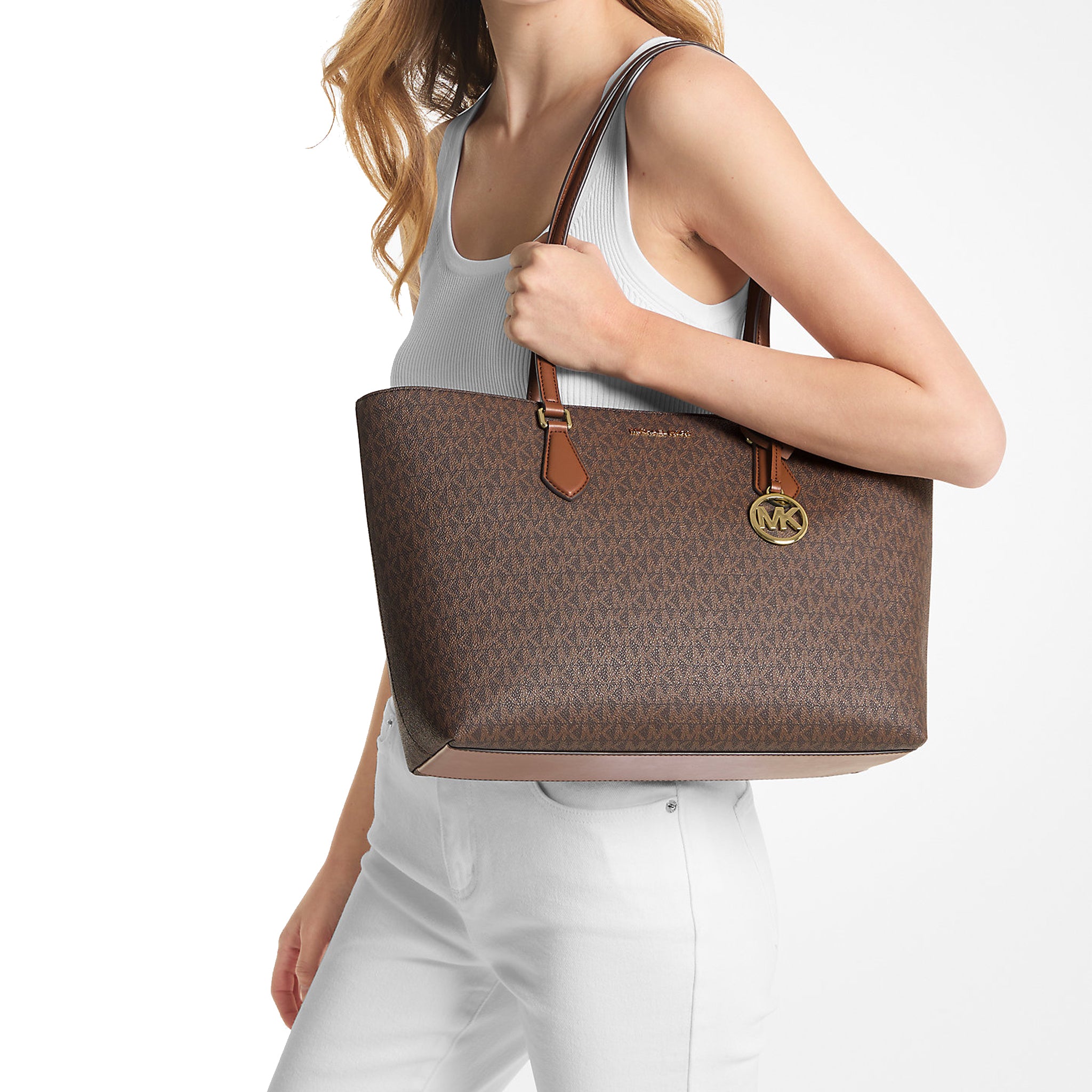 Michael Kors Sheila Large Signature Logo Tote Bag – Dazigno