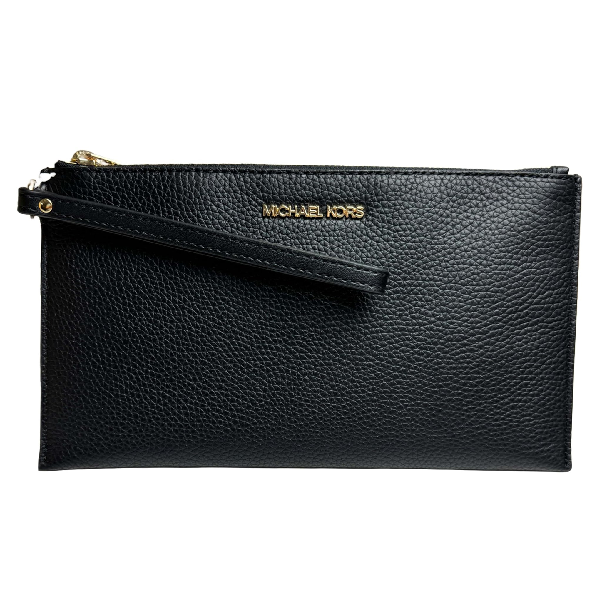 Michael Kors Women's Jet Set Travel Large Top Zip Pebbled Leather