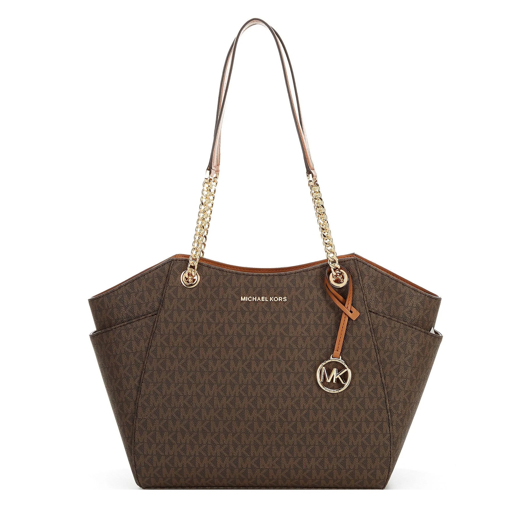 Brown mk tote top