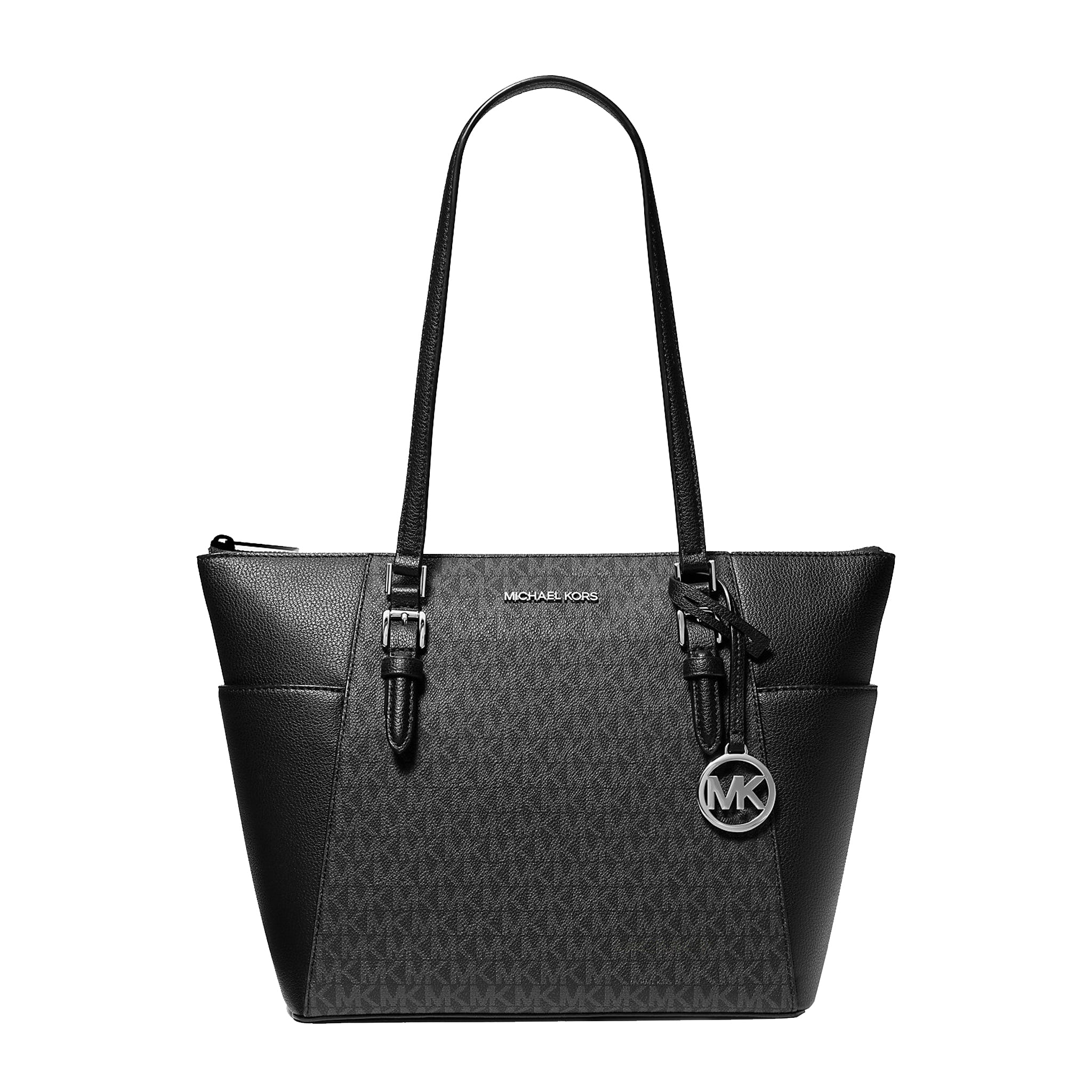 Michael Kors Jet Set Travel Double Zip Wallet & Charlotte Large Logo T – Dazigno
