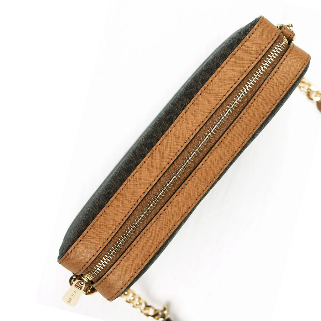 Michael Kors Jet Set Signature Crossbody PVC Leather Bag – Dazigno